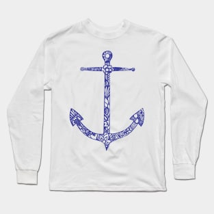 anchor_purp Long Sleeve T-Shirt